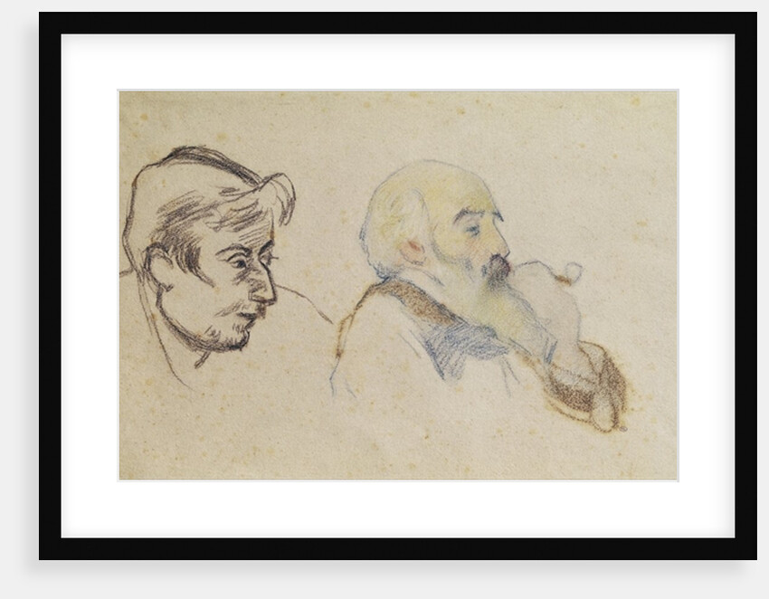 Portrait of Pissarro by Gauguin and Portrait of Gauguin by Pissarro by P. & Pissarro C. Gauguin