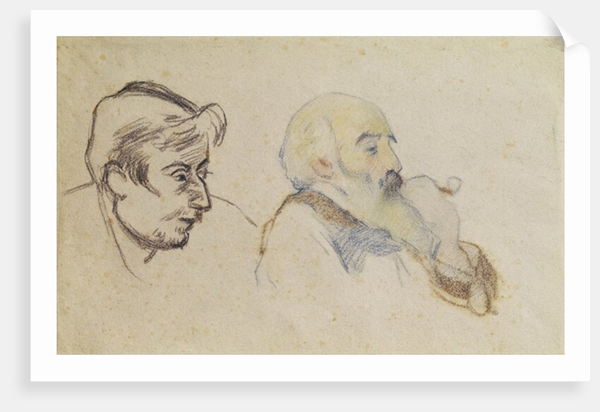 Portrait of Pissarro by Gauguin and Portrait of Gauguin by Pissarro by P. & Pissarro C. Gauguin