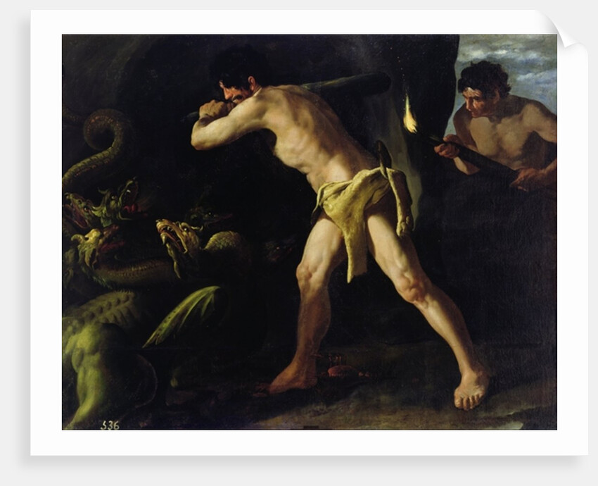 Hercules Fighting with the Lernaean Hydra, c.1634 by Francisco de Zurbaran