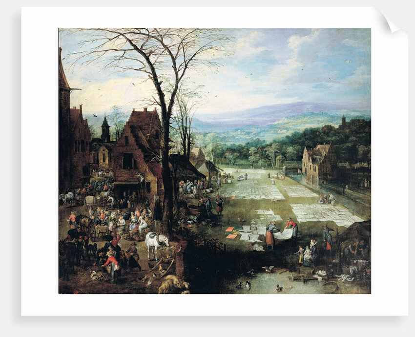 Market and Bleaching Ground, 1620-22 by Joos or Josse de The Younger Momper