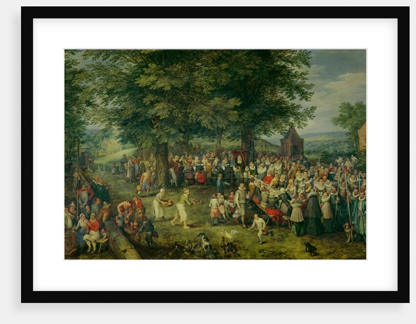 The Wedding Banquet by Jan the Elder Brueghel