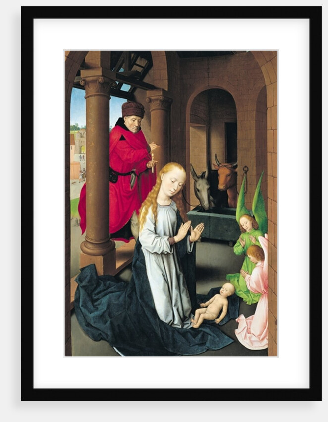 The Nativity, left wing of a triptych of the Adoration of the Magi, c.1470-72 by Hans Memling