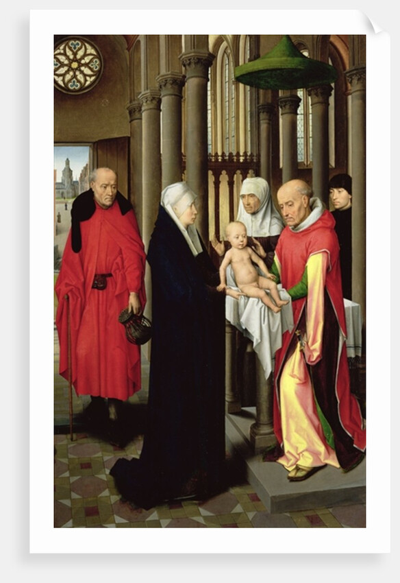 Adoration of the Magi: Right wing of triptych, depicting the Presentation in the Temple, c.1470-72 by Hans Memling