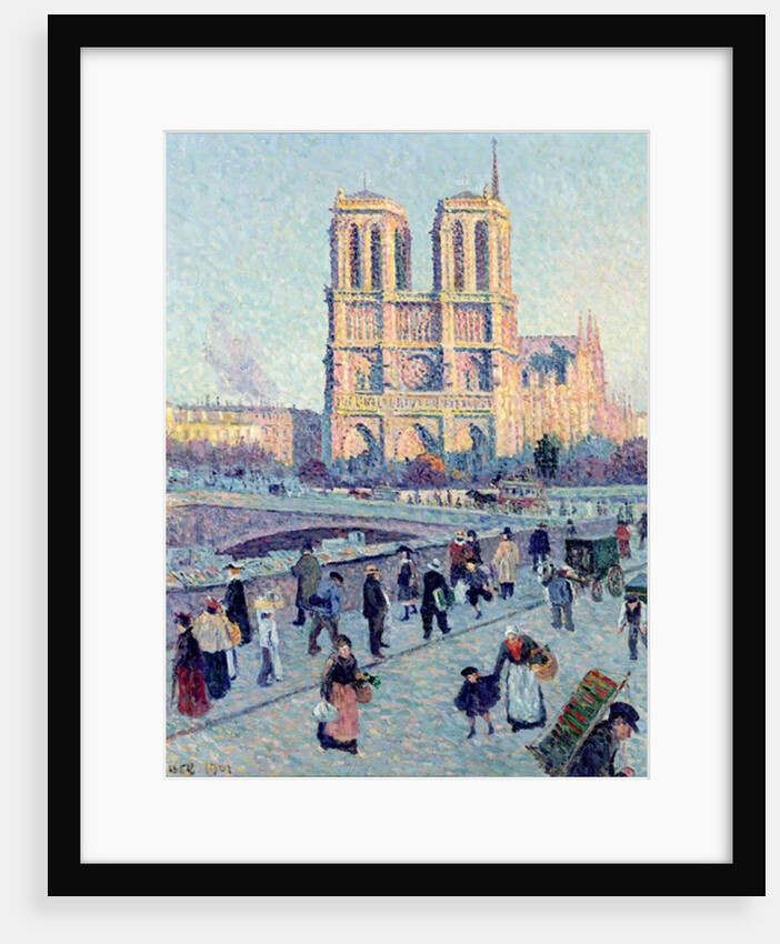 Le Quai St. Michel and Notre Dame, 1901 by Maximilien Luce
