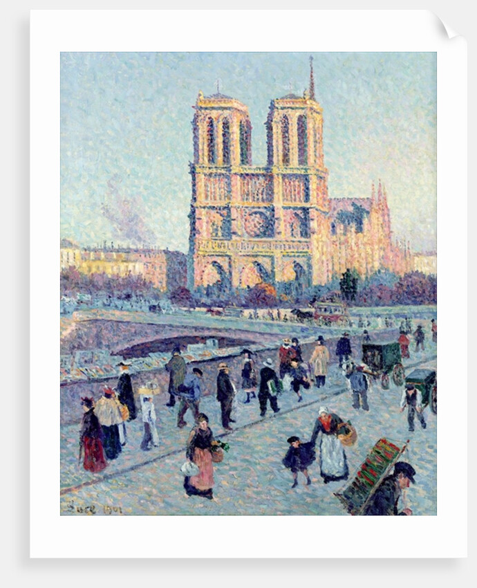 Le Quai St. Michel and Notre Dame, 1901 by Maximilien Luce