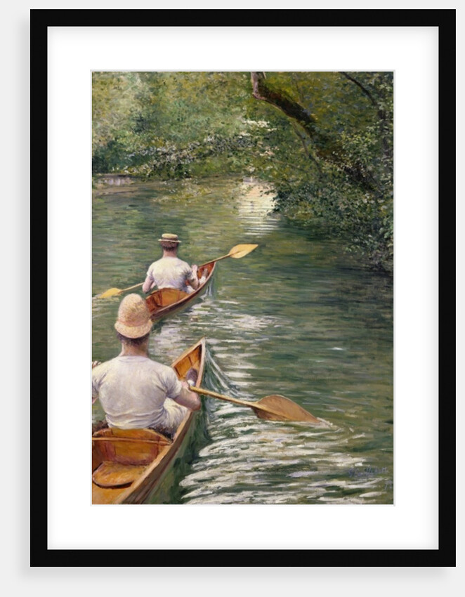 The Canoes, 1878 by Gustave Caillebotte