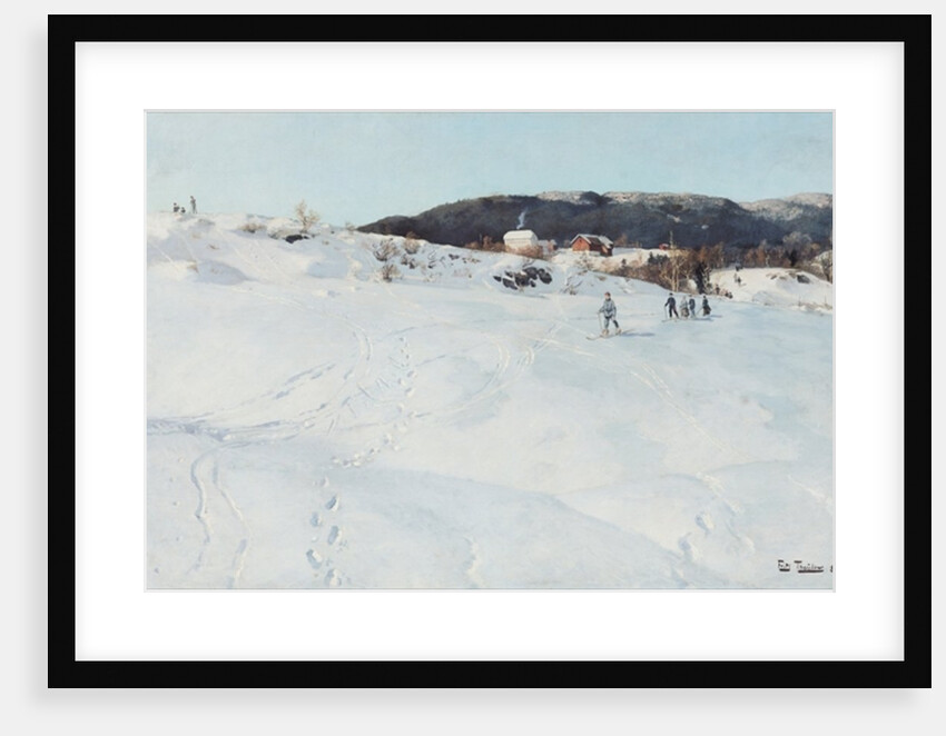 A Winter's Day in Norway, 1886 by Fritz Thaulow