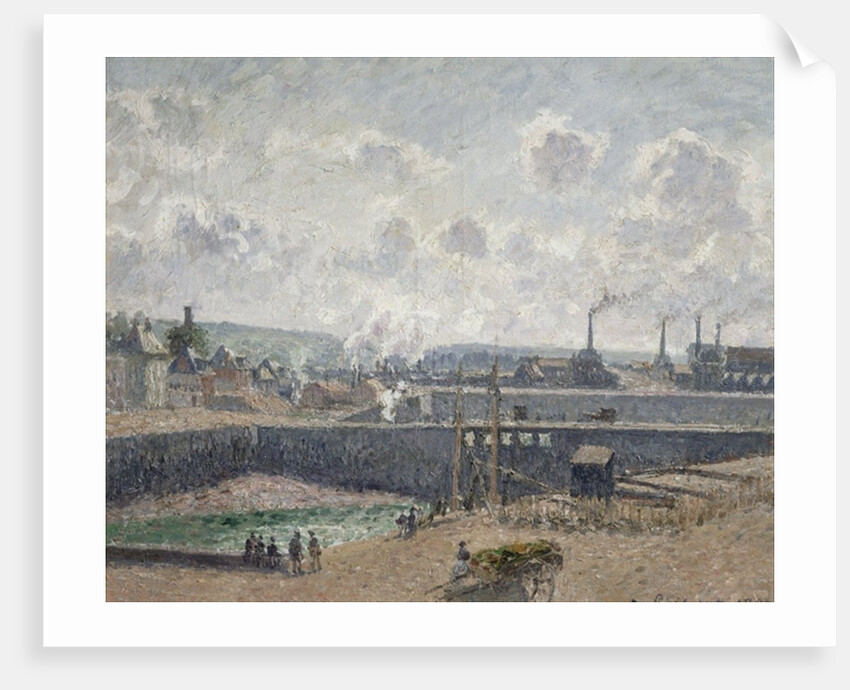 Low Tide at Duquesne Docks, Dieppe, 1902 by Camille Pissarro