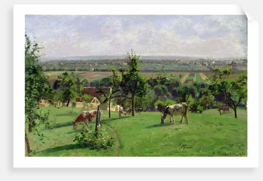 Hillside of Vesinet, Yvelines, 1871 by Camille Pissarro