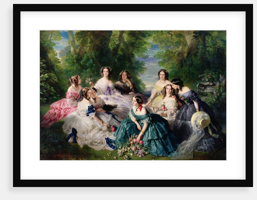 Empress Eugenie Surrounded by her Ladies-in-Waiting, 1855 by Franz Xaver Winterhalter