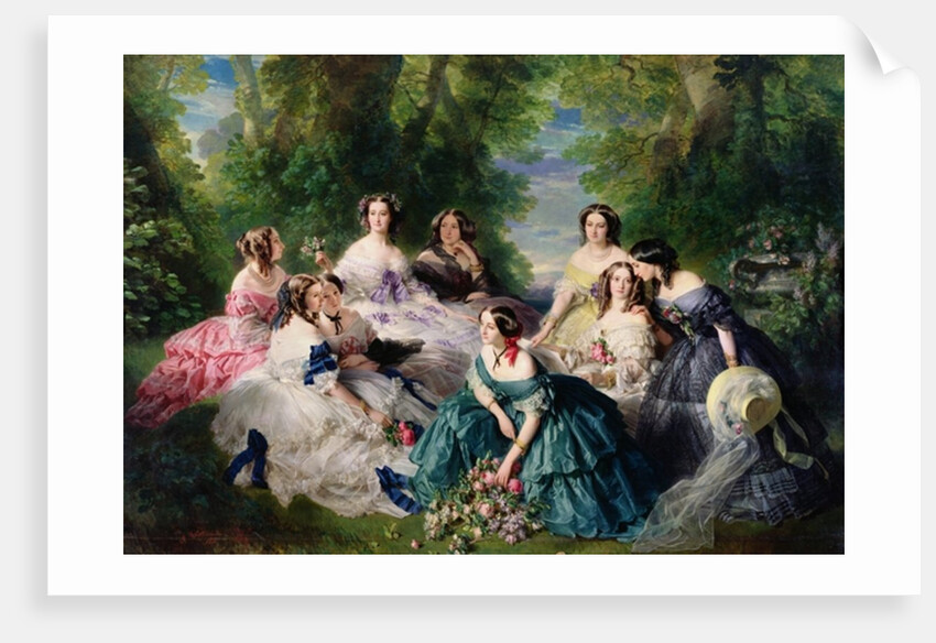 Empress Eugenie Surrounded by her Ladies-in-Waiting, 1855 by Franz Xaver Winterhalter