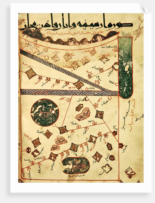 Map of the South of Russia and Azerbaijan by Al Istakhri (10th century)
