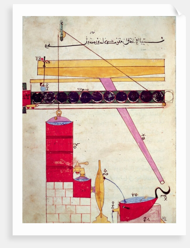 Device for supplying water to a fountain by Islamic School