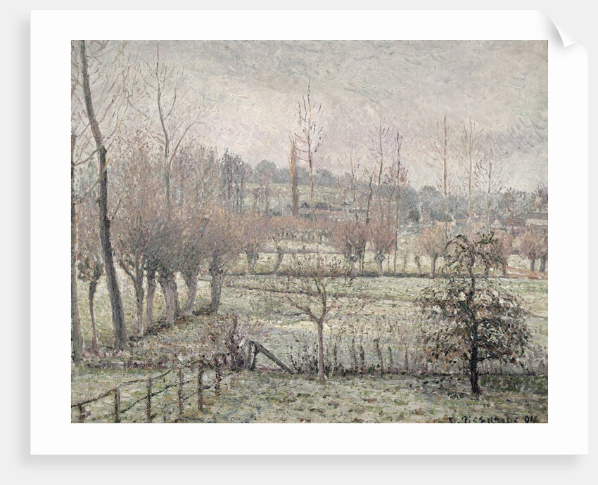 Snow Effect at Eragny, 1894 by Camille Pissarro