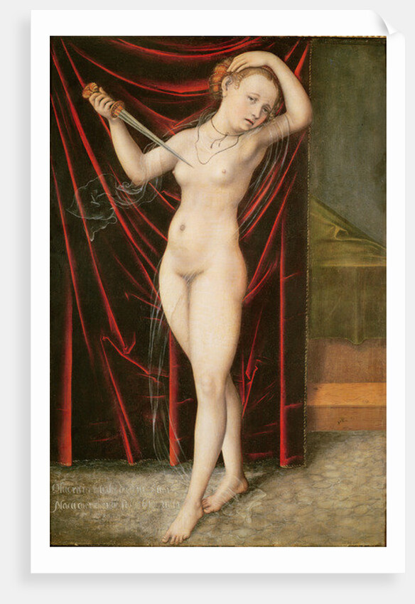 The Death of Lucretia, c.1524 by Lucas the Elder Cranach