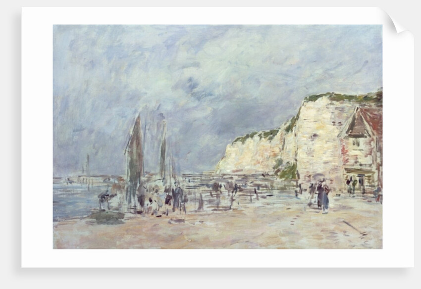The Cliffs at Dieppe and the 'Petit Paris' by Eugene Louis Boudin
