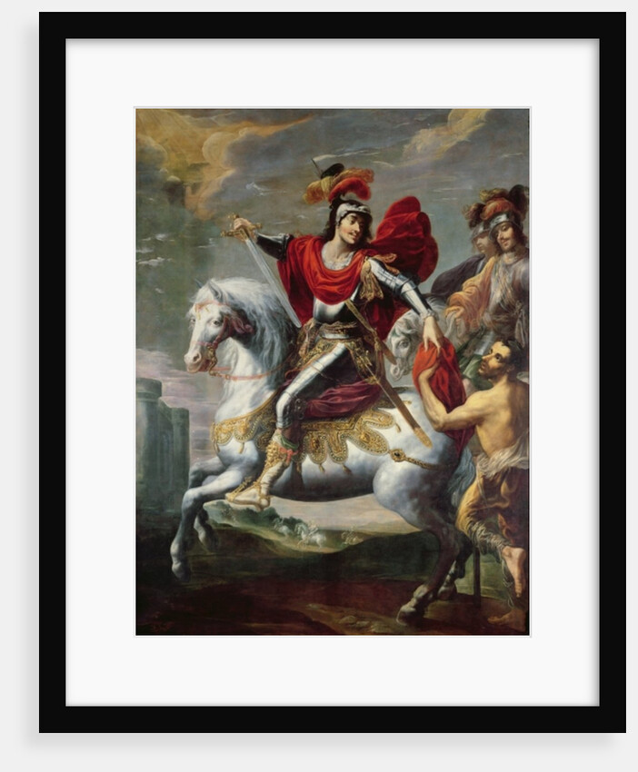 St. Martin sharing his cloak with the beggar by Georges Lallemand