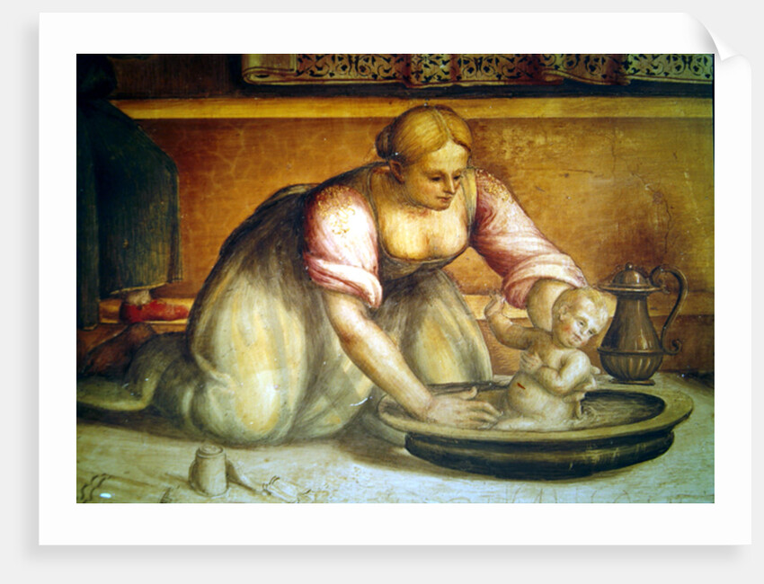 Detail of the Birth of St. John the Baptist, 1519 by Giannicola di Paolo