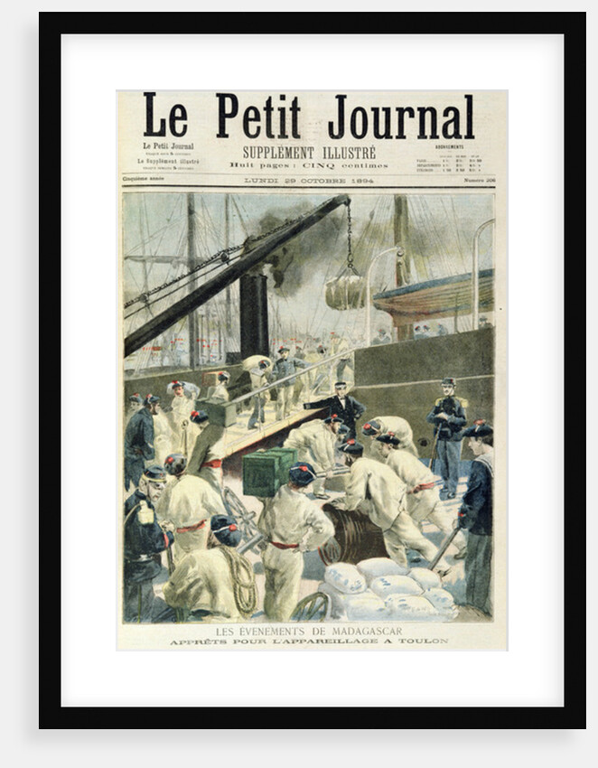 Front page of the illustrated supplement of 'Le Petit Journal', 29th Ocotober 1894 by Fortune Louis Meaulle