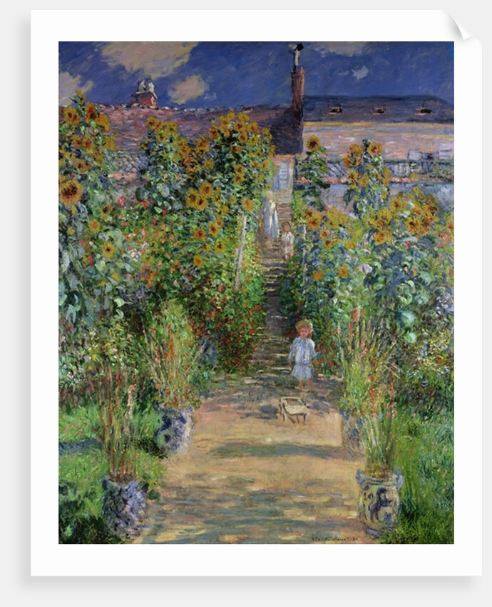 The Artist's Garden at Vetheuil, 1880 by Claude Monet