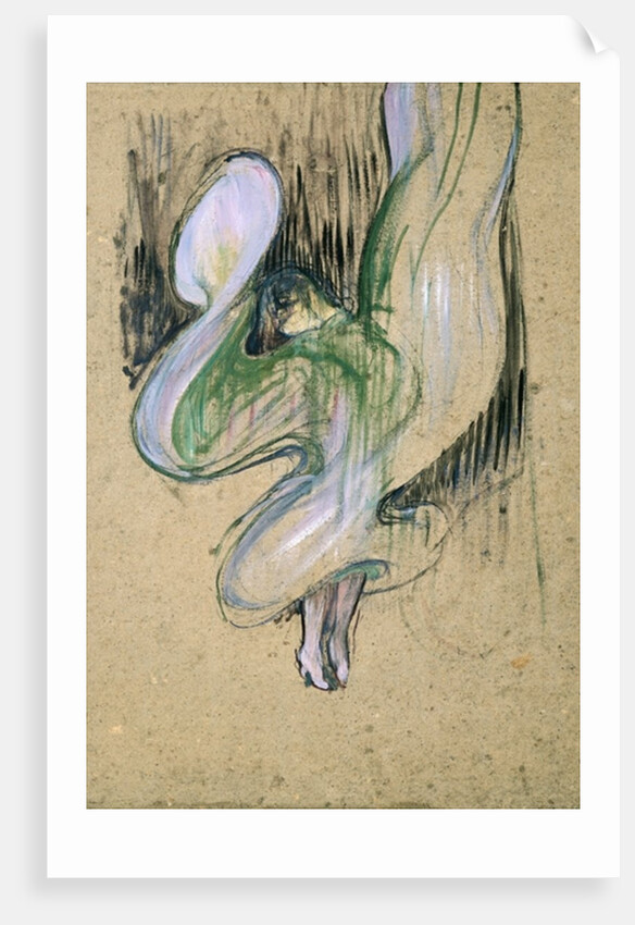 Study for Loie Fuller at the Folies-Bergere, 1893 by Henri de Toulouse-Lautrec