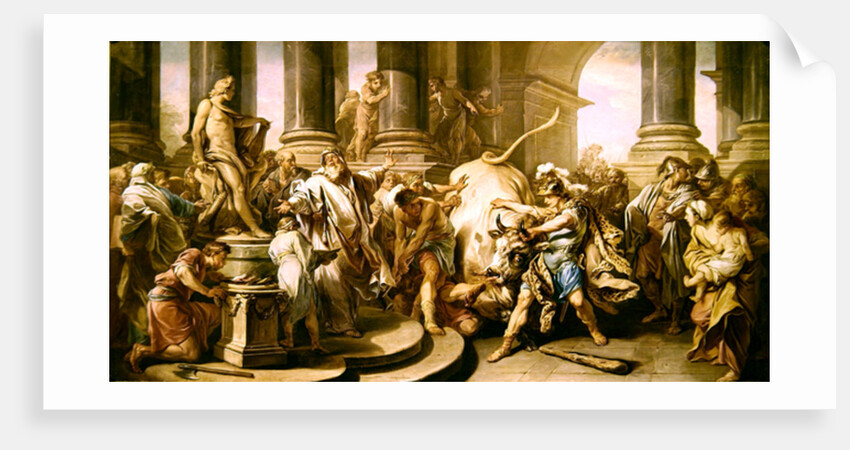 Theseus conquering the bull at Marathon, 1732-34 by Carle van Loo