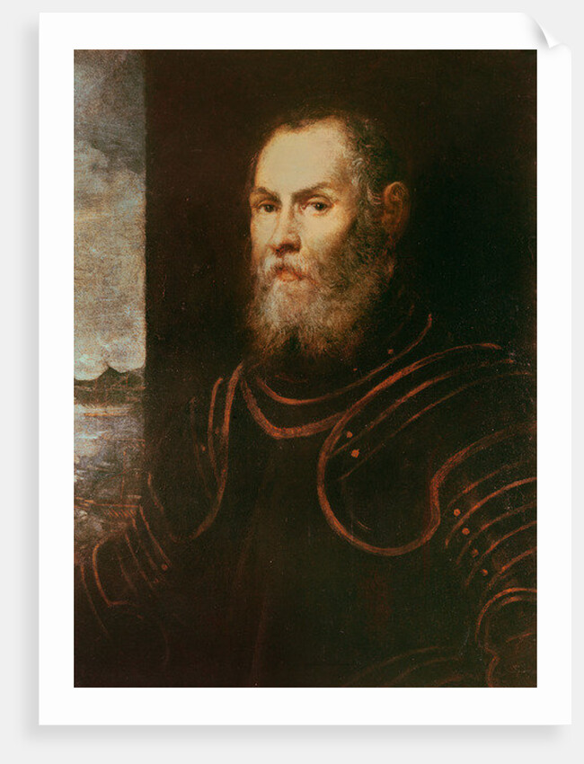 Portrait of an Admiral by Domenico Robusti Tintoretto