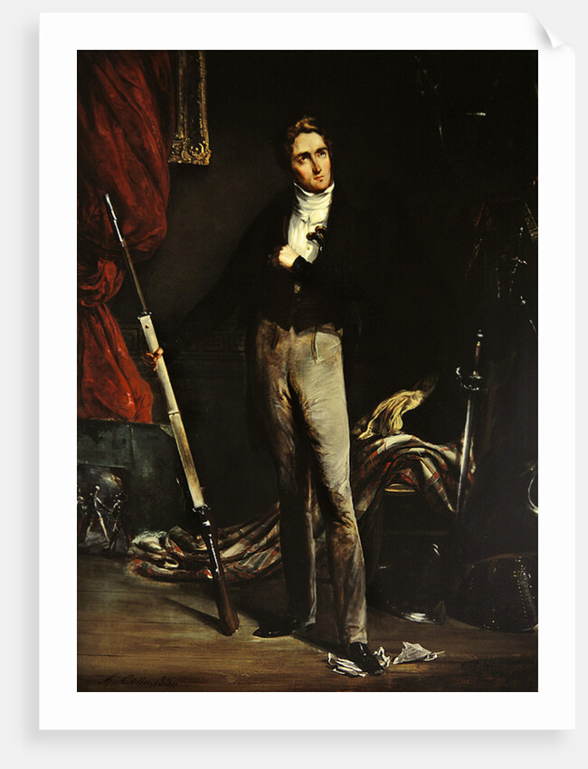 Portrait of a young revolutionary during the French Revolution of 1830 by Alexandre Marie Colin