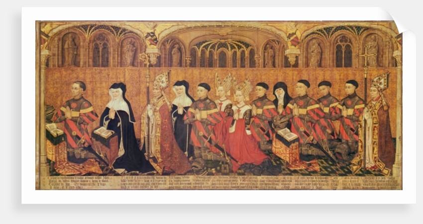 Jean I Jouvenel des Ursins with his wife, Michelle de Vitry and their family, 1445-49 by French School