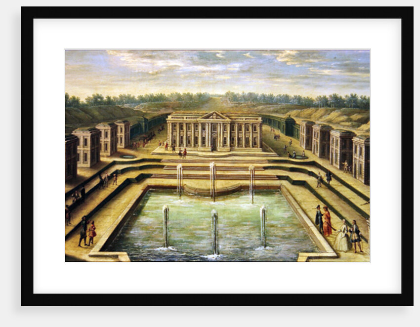 The Chateau and Pavilions at Marly from the perspective of the gardens, early eighteenth century by French School