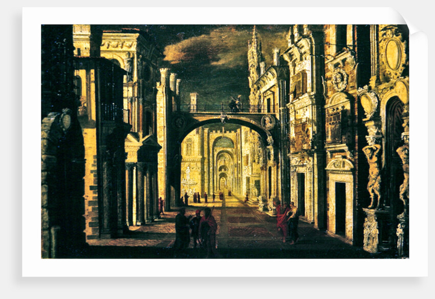 Architectural perspective by Francois de Nome