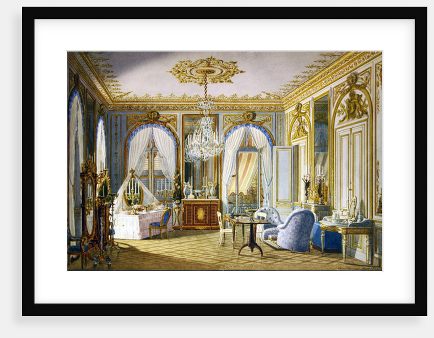 Dressing Room of the Empress Eugenie at Saint-Cloud, 1860 by Fortune de Fournier
