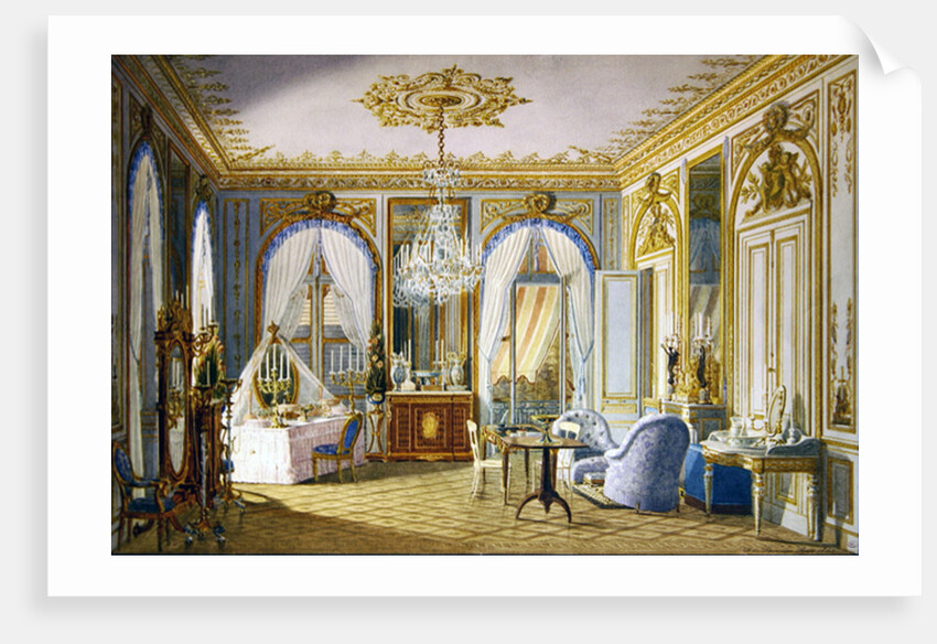 Dressing Room of the Empress Eugenie at Saint-Cloud, 1860 by Fortune de Fournier