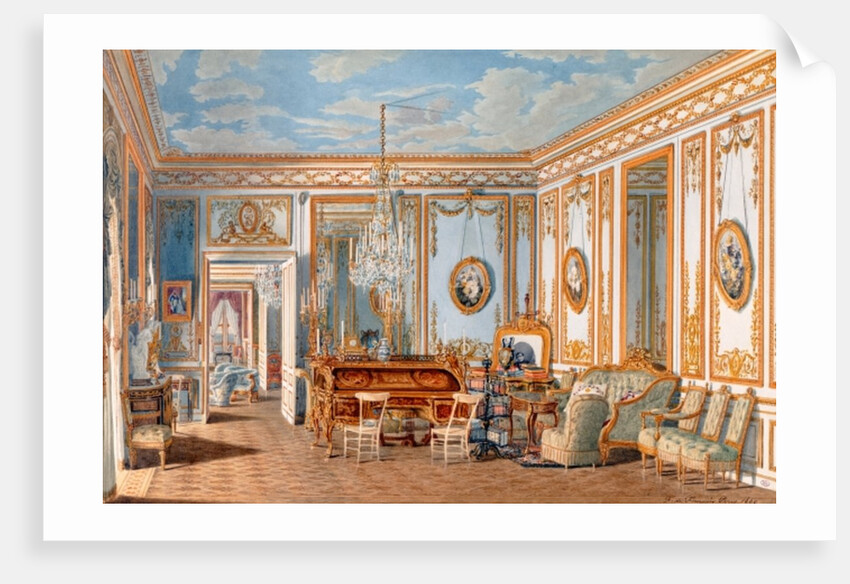 The Study of the Empress Eugenie at Saint-Cloud, 1860 by Fortune de Fournier