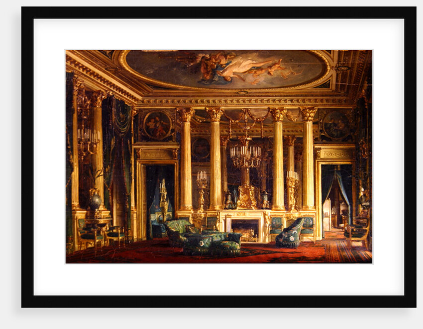 A Salon in the Hotel of Monsieur Basile Parent, Place Vendome, Paris, 1866 by Charles Giraud