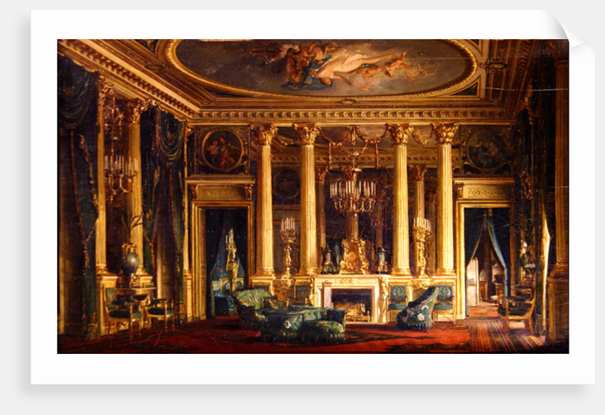 A Salon in the Hotel of Monsieur Basile Parent, Place Vendome, Paris, 1866 by Charles Giraud