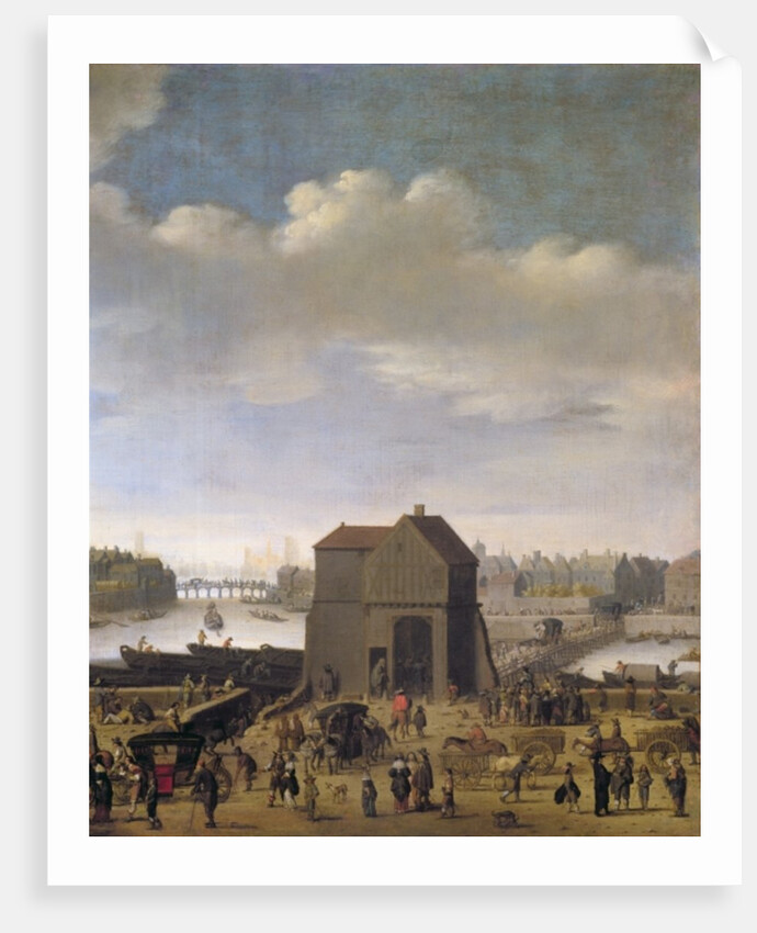 View of the Bridge and Quai de la Tournelle, c.1645 by Theodor