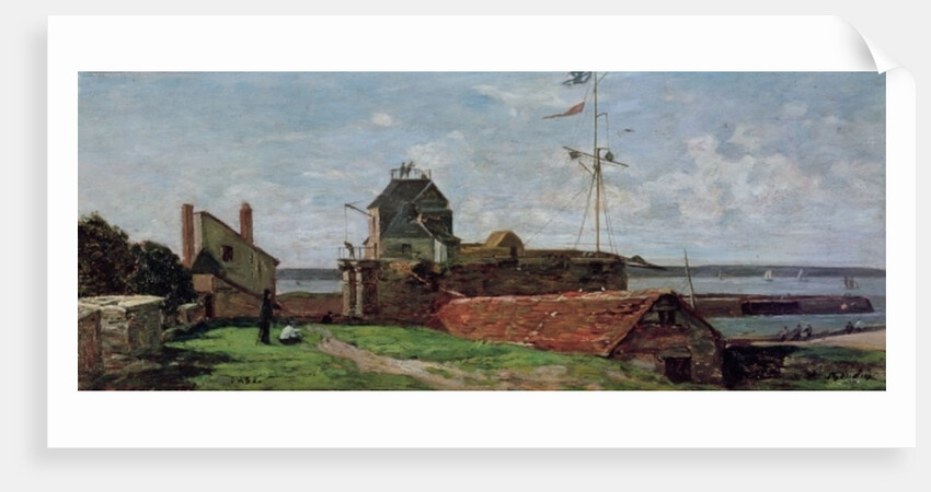 The Francois Ier Tower at le Havre, 1852 by Eugene Louis Boudin