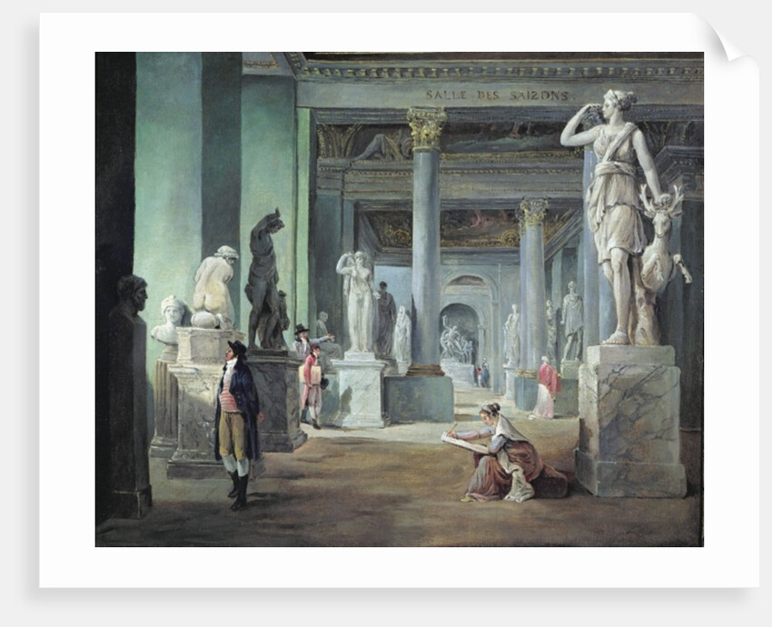 The Salle des Saisons at the Louvre, c.1802 by Hubert Robert