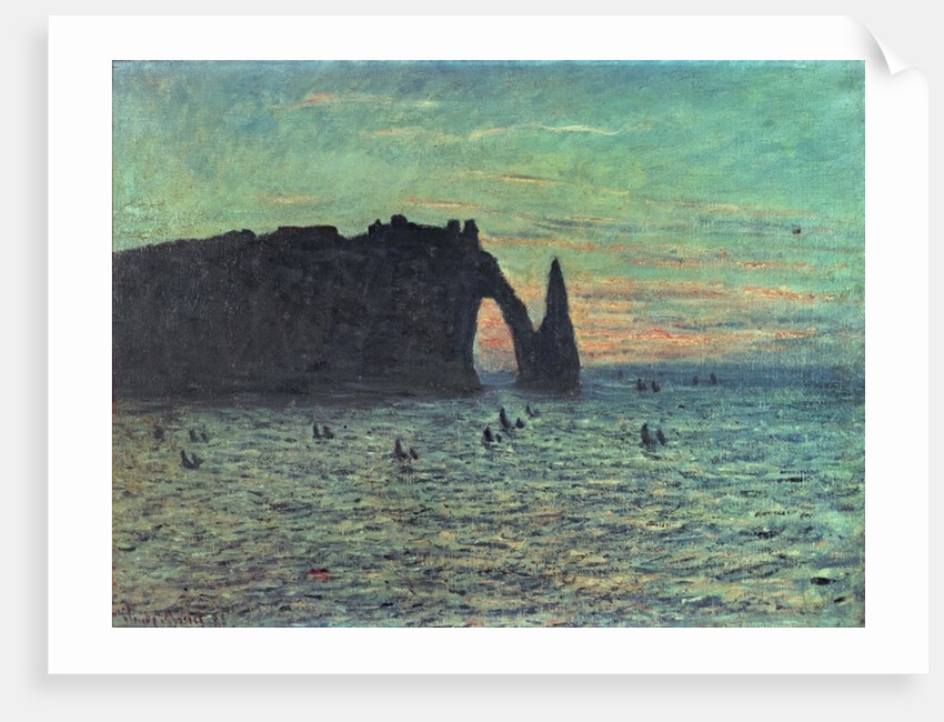 The Hollow Needle at Etretat, 1883 by Claude Monet