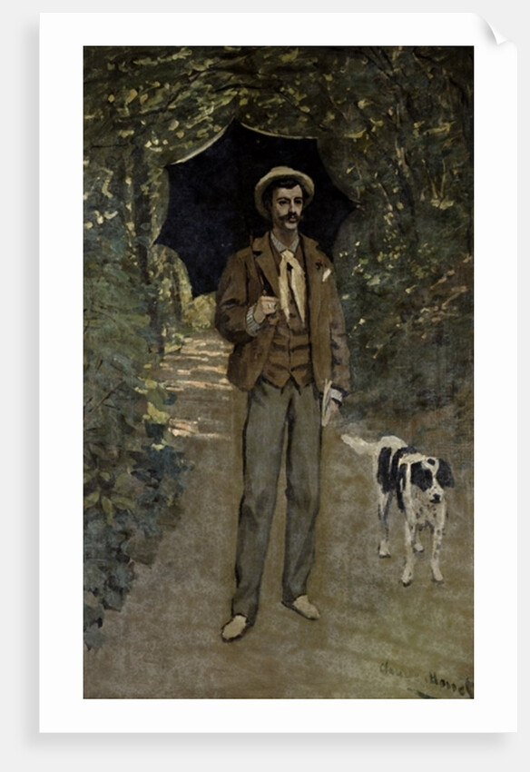 Man with an Umbrella, c.1868-69 by Claude Monet