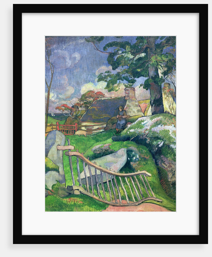 The Wooden Gate or, The Pig Keeper, 1889 by Paul Gauguin