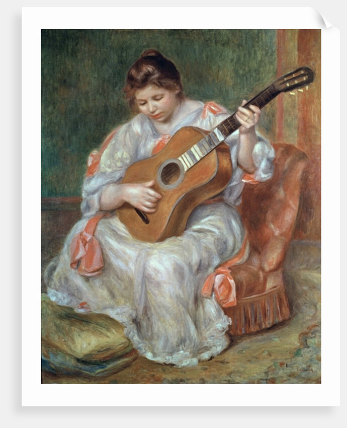 The Guitar Player, 1897 by Pierre Auguste Renoir
