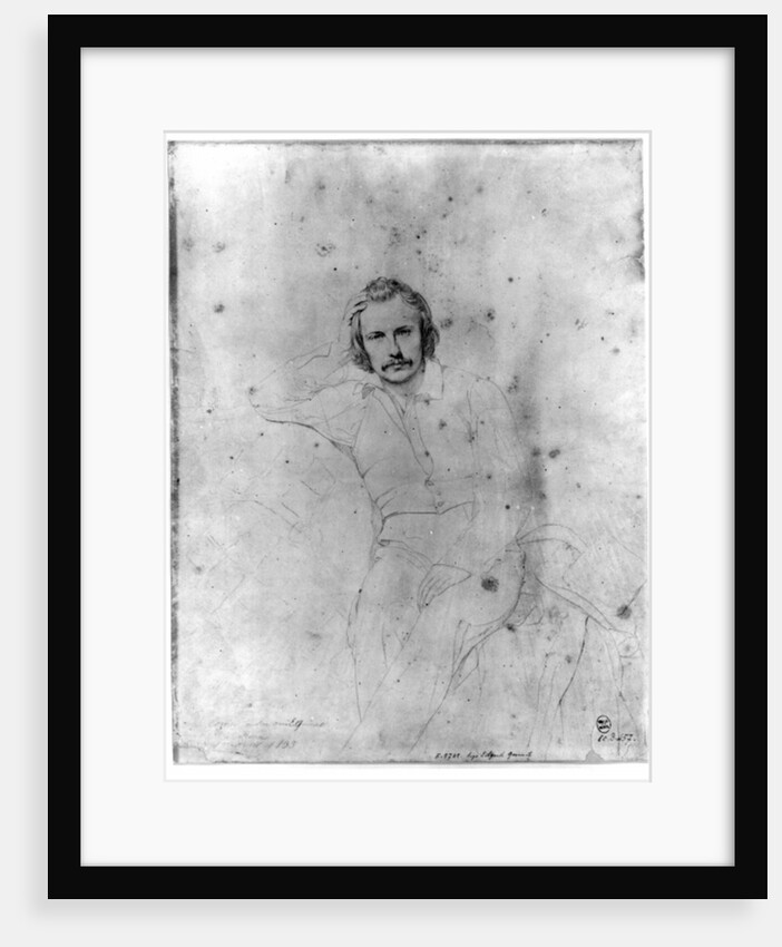 Edgar Quinet, 1833 by Sebastien Melchior Cornu