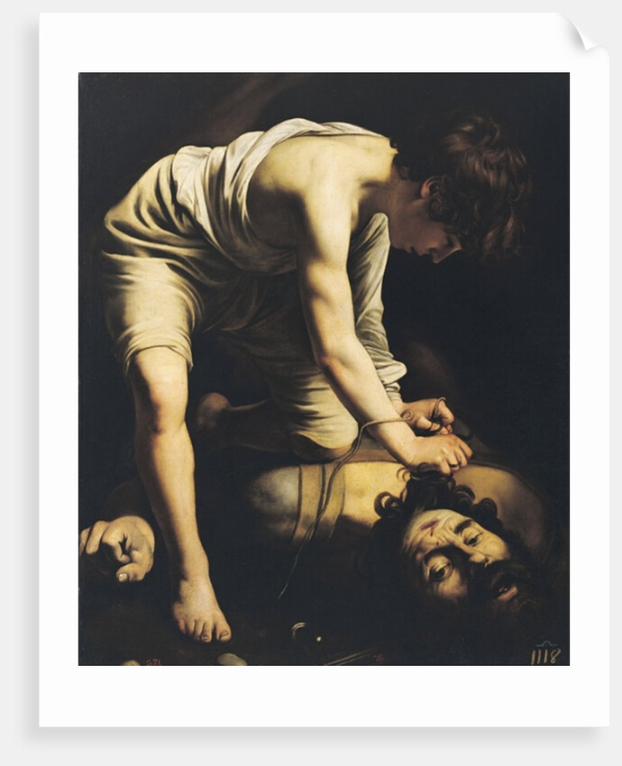 David Victorious over Goliath, c.1600 by Michelangelo Merisi da Caravaggio