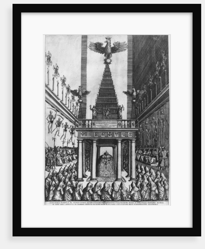 Funeral of Sigismund II Augustus, King of Poland and Grand Duke of Lithuania in Rome, 1572 by French School