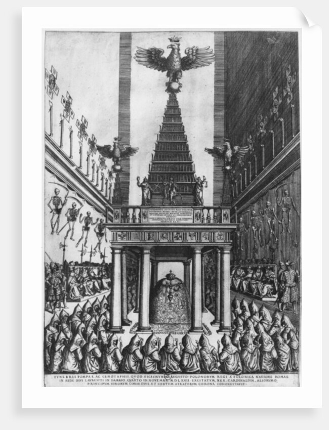 Funeral of Sigismund II Augustus, King of Poland and Grand Duke of Lithuania in Rome, 1572 by French School