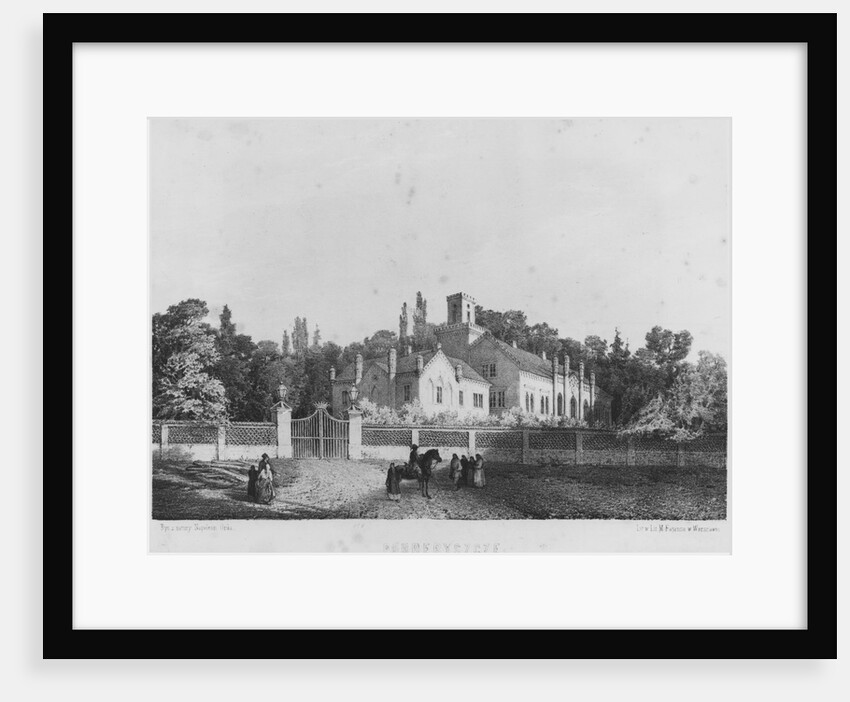 The Castle of Pohrebyszcze where Madame Hanska, wife of the French novelist Honore de Balzac was born by Napoleon Orda