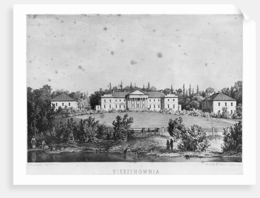 The Castle of Wierzchownia by Napoleon Orda