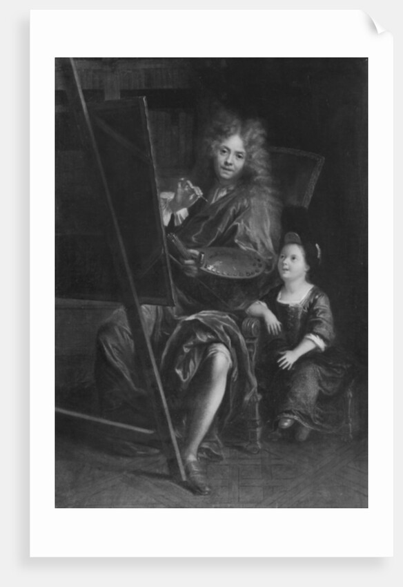 Self portrait with his son Charles by Antoine Coypel